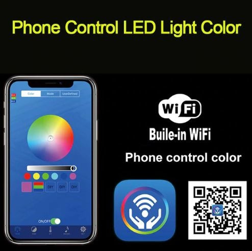 Juno Phone Control Musical Shower Head