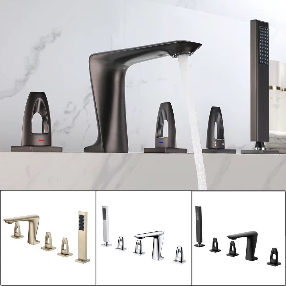 Juno New 3-Handle Bathtub Faucet Deck Mount – Elegant & Functional Bathtub Faucet Set