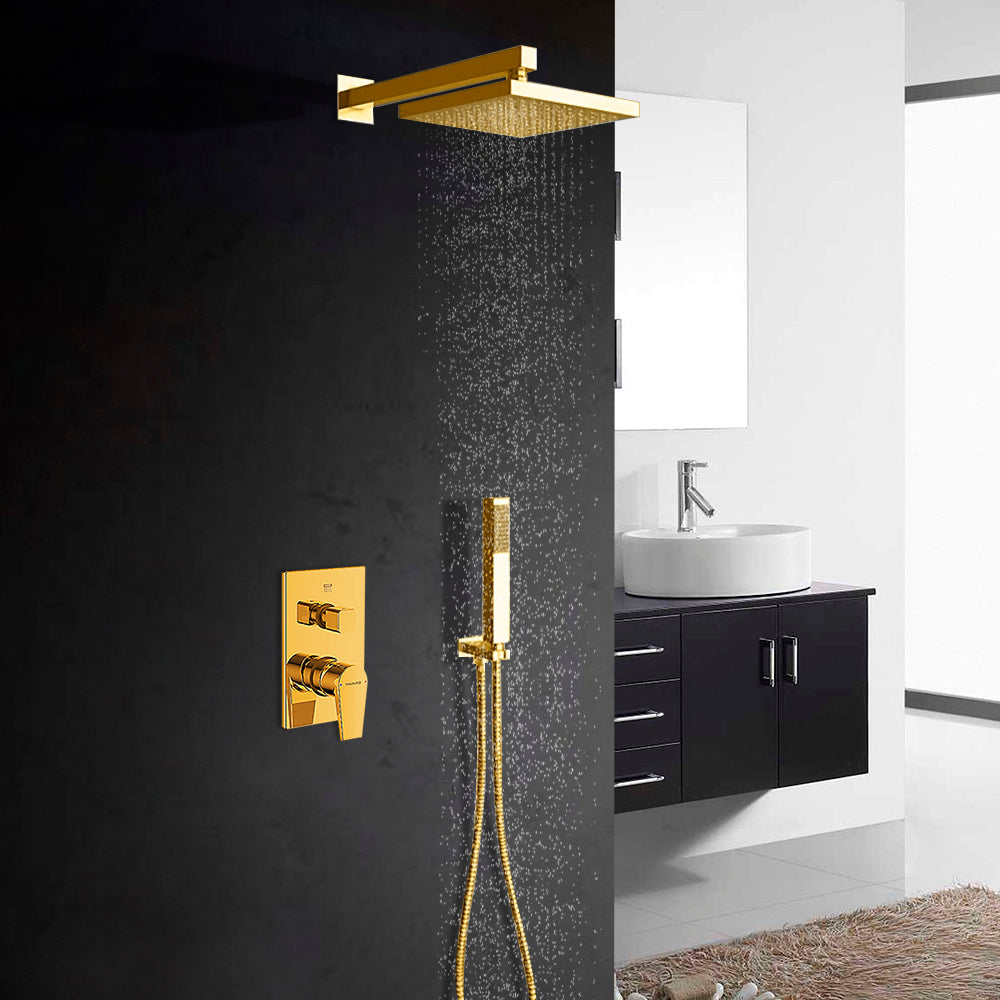 Juno New Gold Shower Head Set
