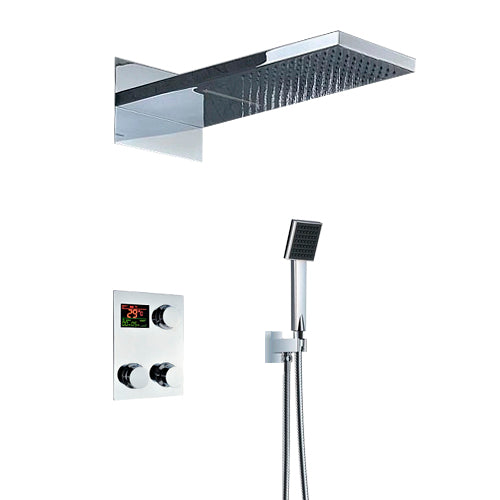 Juno New Luxury Digital Display Shower Faucet with Handheld Shower Head