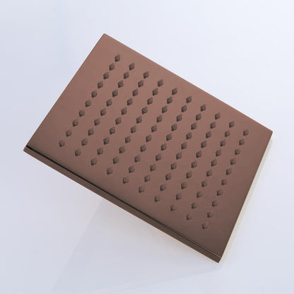 Juno Oil-Rubbed Wall Mount Square Shower Head Set with Hand Shower