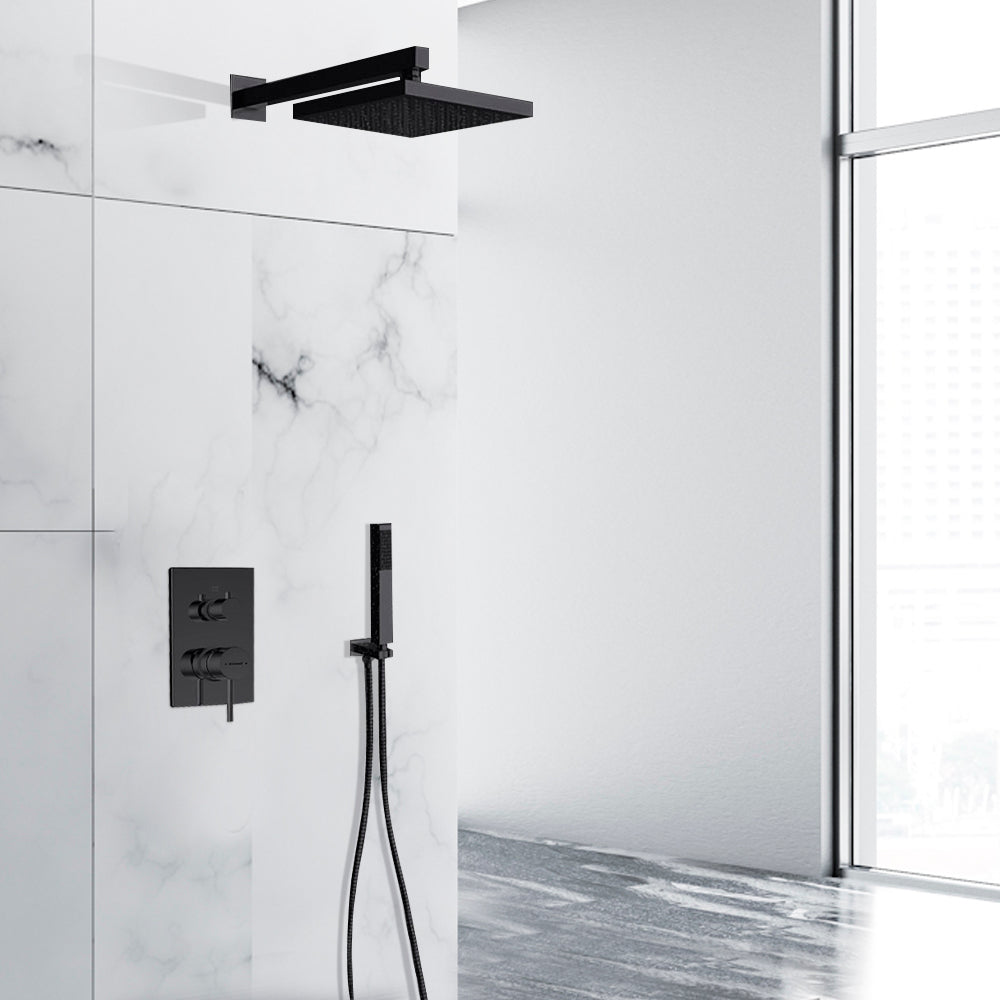 Juno Polished Oil-Rubbed Bronze Shower Head Set with Handheld Shower