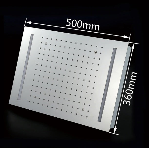 Juno Powered Rain Waterfall Bathroom Ceiling Shower