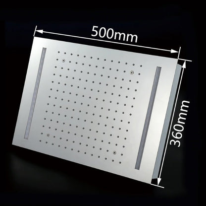 Juno Powered Rain Waterfall Bathroom Ceiling Shower