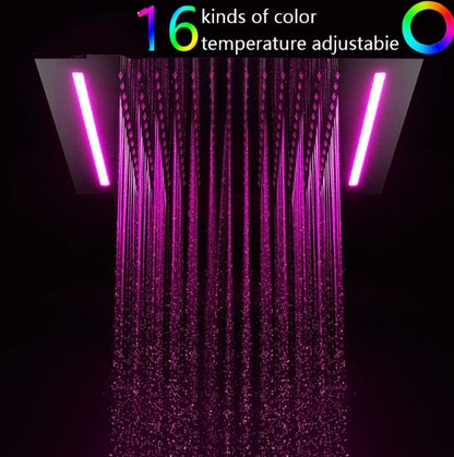 Juno Powered Rain Waterfall Bathroom Ceiling Shower