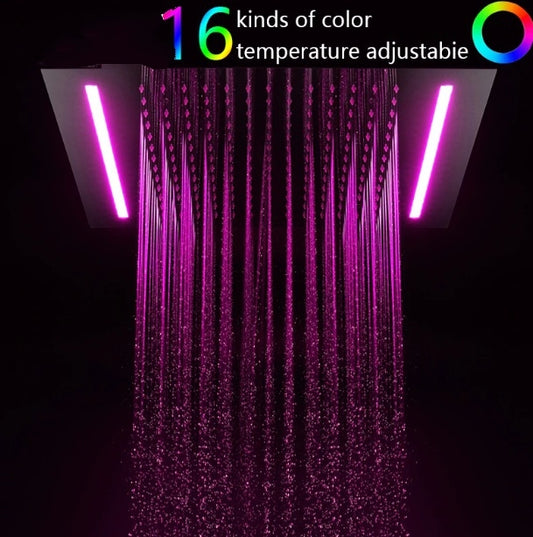 Juno Powered Rain Waterfall Bathroom Ceiling Shower