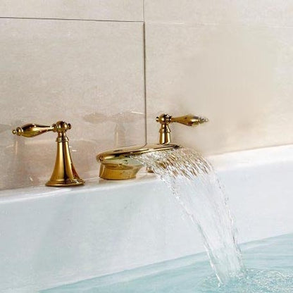 Juno Quito Bath Sink Faucet Deck Mount Mixer Tap