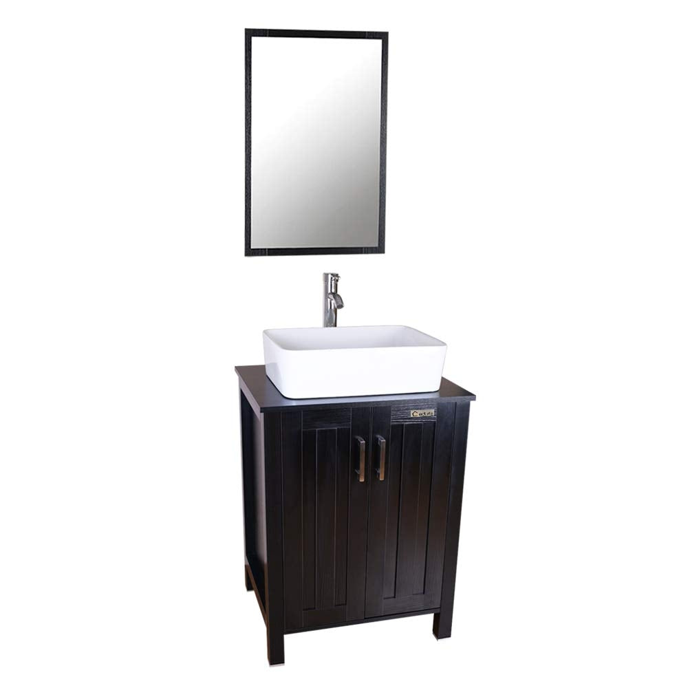 Juno Rectangle Vessel 24" Vanity Set