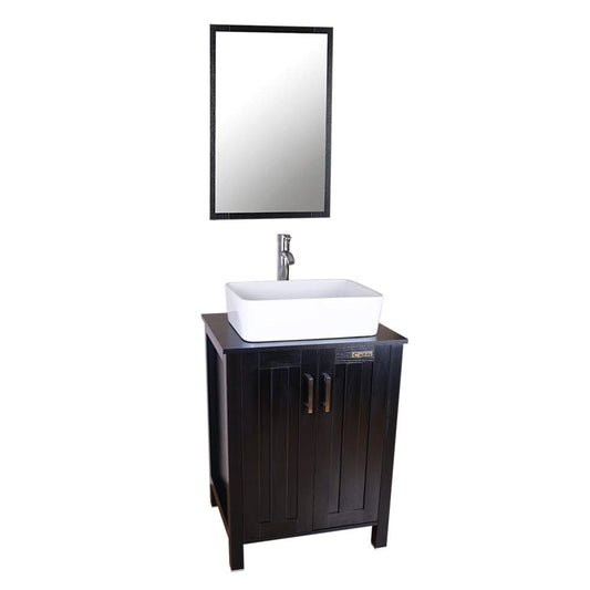 Juno Rectangle Vessel 24" Vanity Set