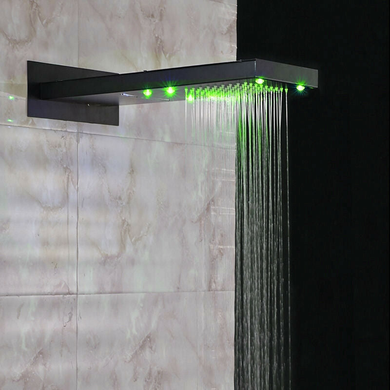 Juno Rectangle LED Shower Head Oil Rubbed Bronze