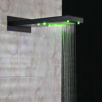 Juno Rectangle LED Shower Head Oil Rubbed Bronze