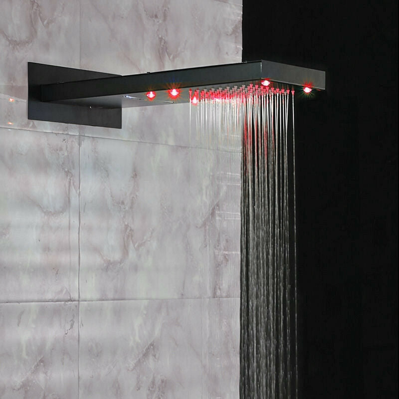 Juno Rectangle LED Shower Head Oil Rubbed Bronze