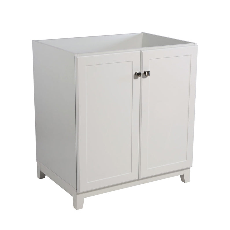 Juno Rectangle Semi-Gloss White Furniture Style 2-Door Vanity Set