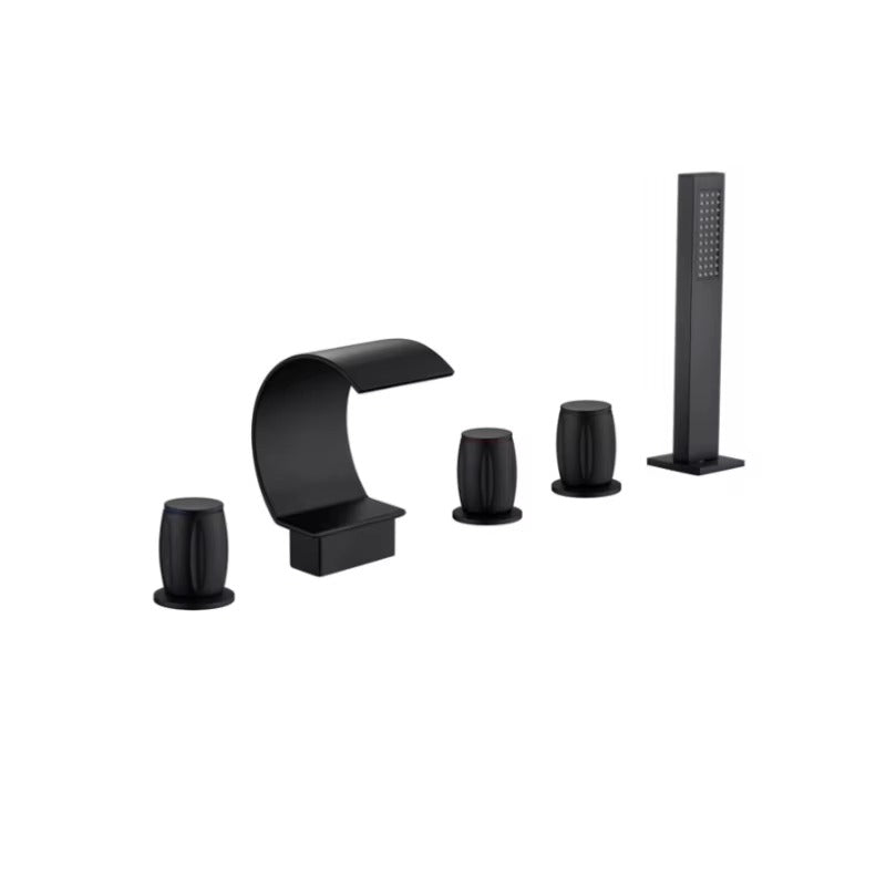 black finish bathtub faucet