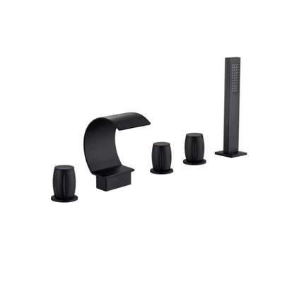 black finish bathtub faucet