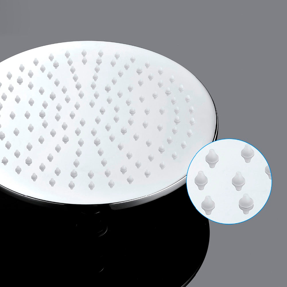 Juno Rome Round Wall Mount Color Changing LED Rain Shower Head Set-