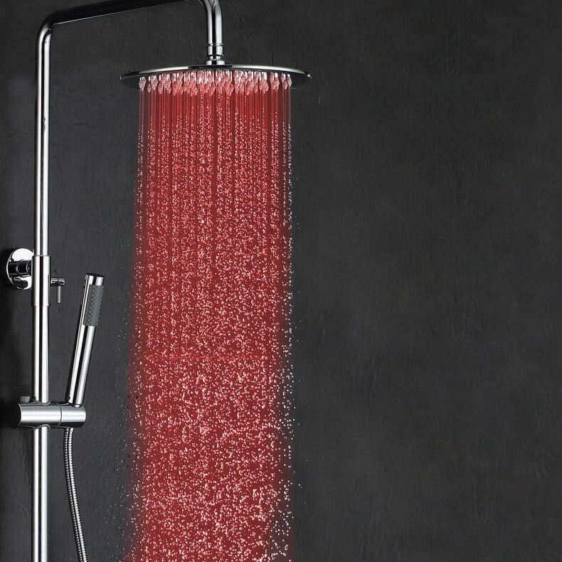 Juno Round LED Shower Set with Handheld Shower & Shower Faucet