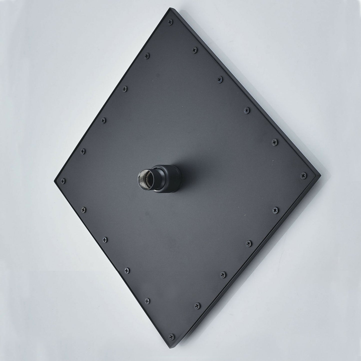 Juno Royal Wall Mount Black Polished Rain Shower Head with Hand Shower