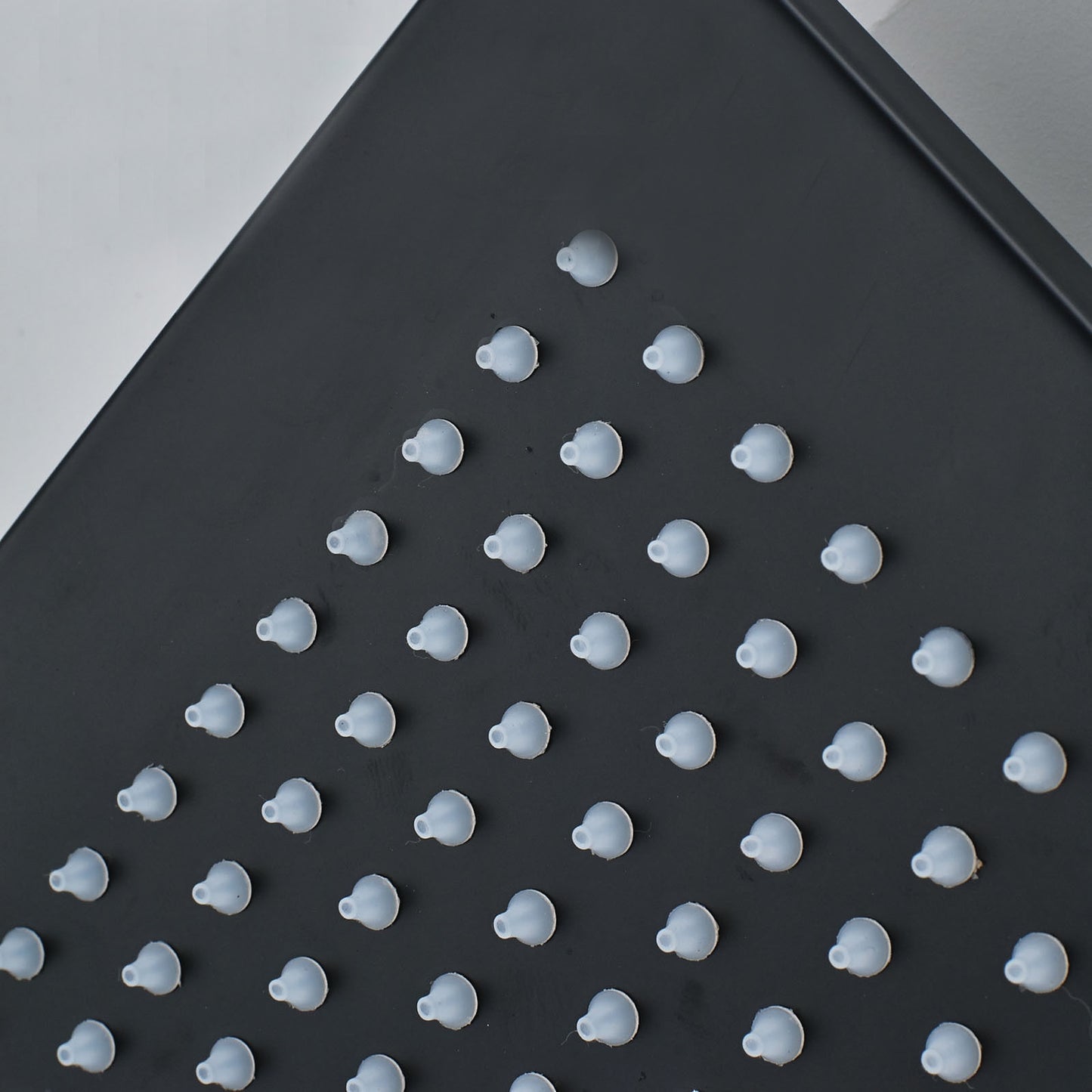 Juno Royal Wall Mount Black Polished Rain Shower Head with Hand Shower