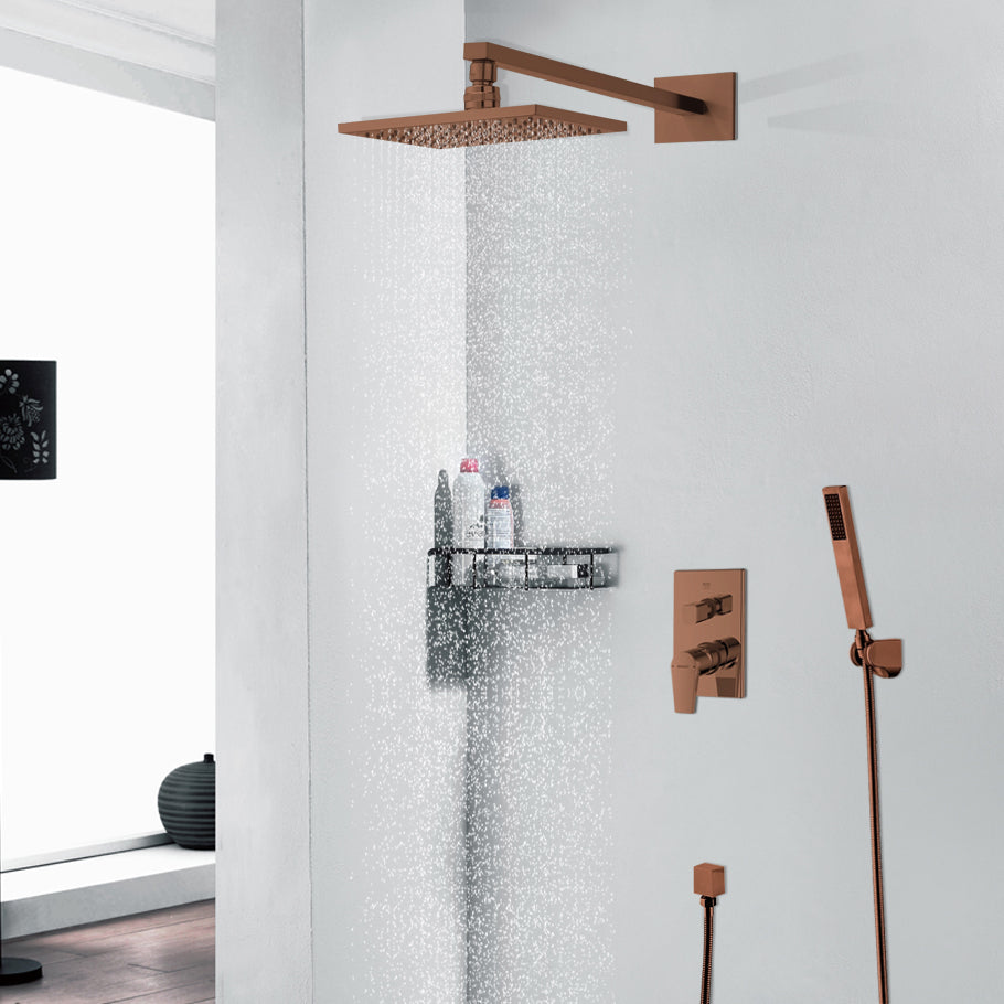 Juno Wall Mount Oil-Rubbed Bronze Rain Shower Head with Hand Shower