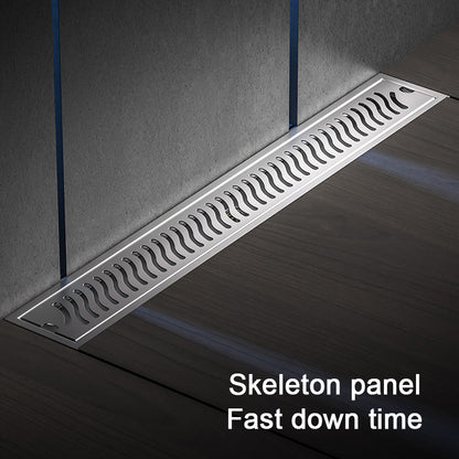 Juno "S" Design Linear Shower Drain Stainless Steel Channel Body