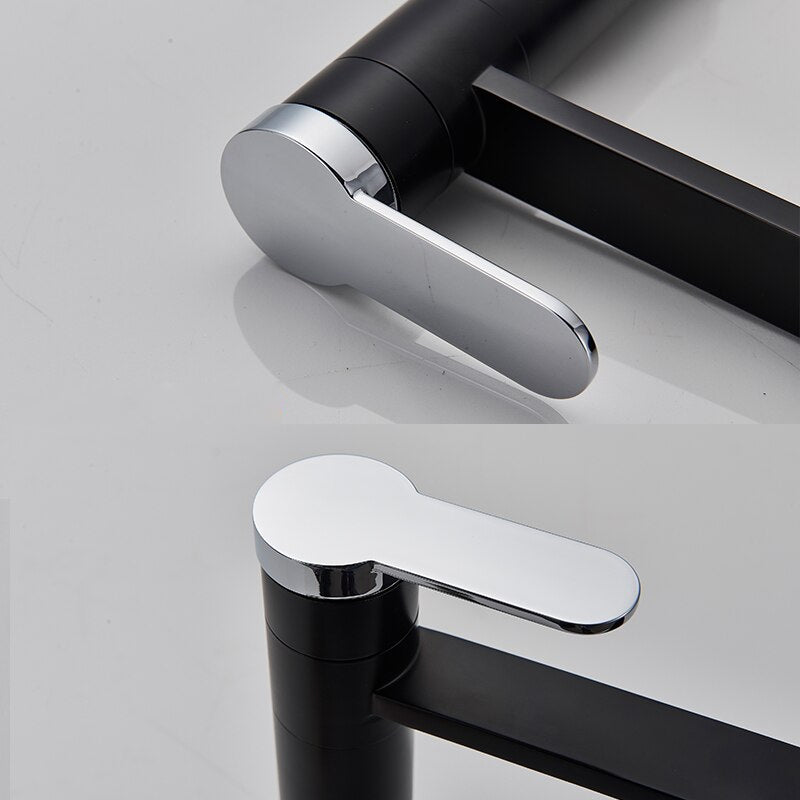 Juno Smooth Deck Mounted Chrome Bathroom Faucet