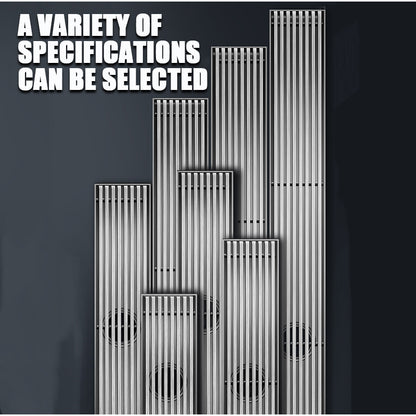 Juno Solid Stainless Steel Bathroom Shower Linear Drain