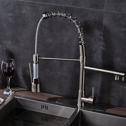 Juno Sorrento Kitchen Sink Faucet With Pull Down Mixer Tap In Brushed Nickel