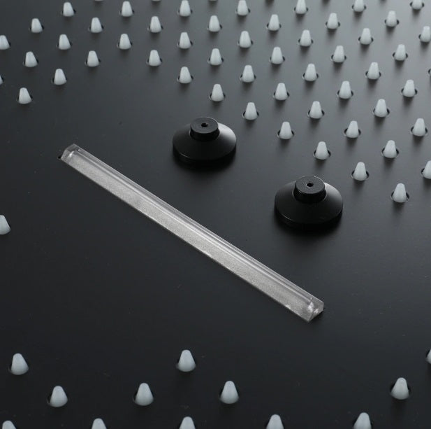 Juno Square 16" Brushed Nickel Stainless Ceiling Remote Control LED Showerhead