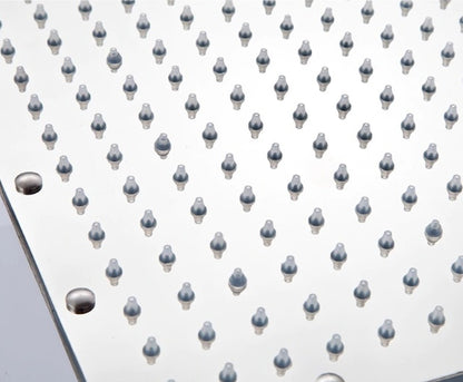 Juno Square 24" Chrome Huge Color Changing Bath Shower Head