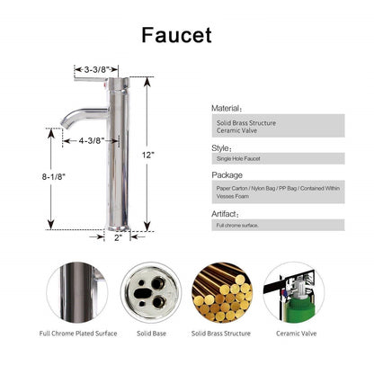 Juno Ceramic Vessel Vanity Set