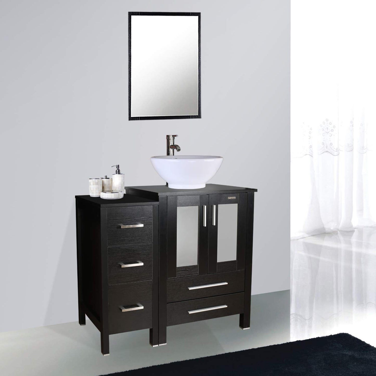 Juno Ceramic Vessel Vanity Set