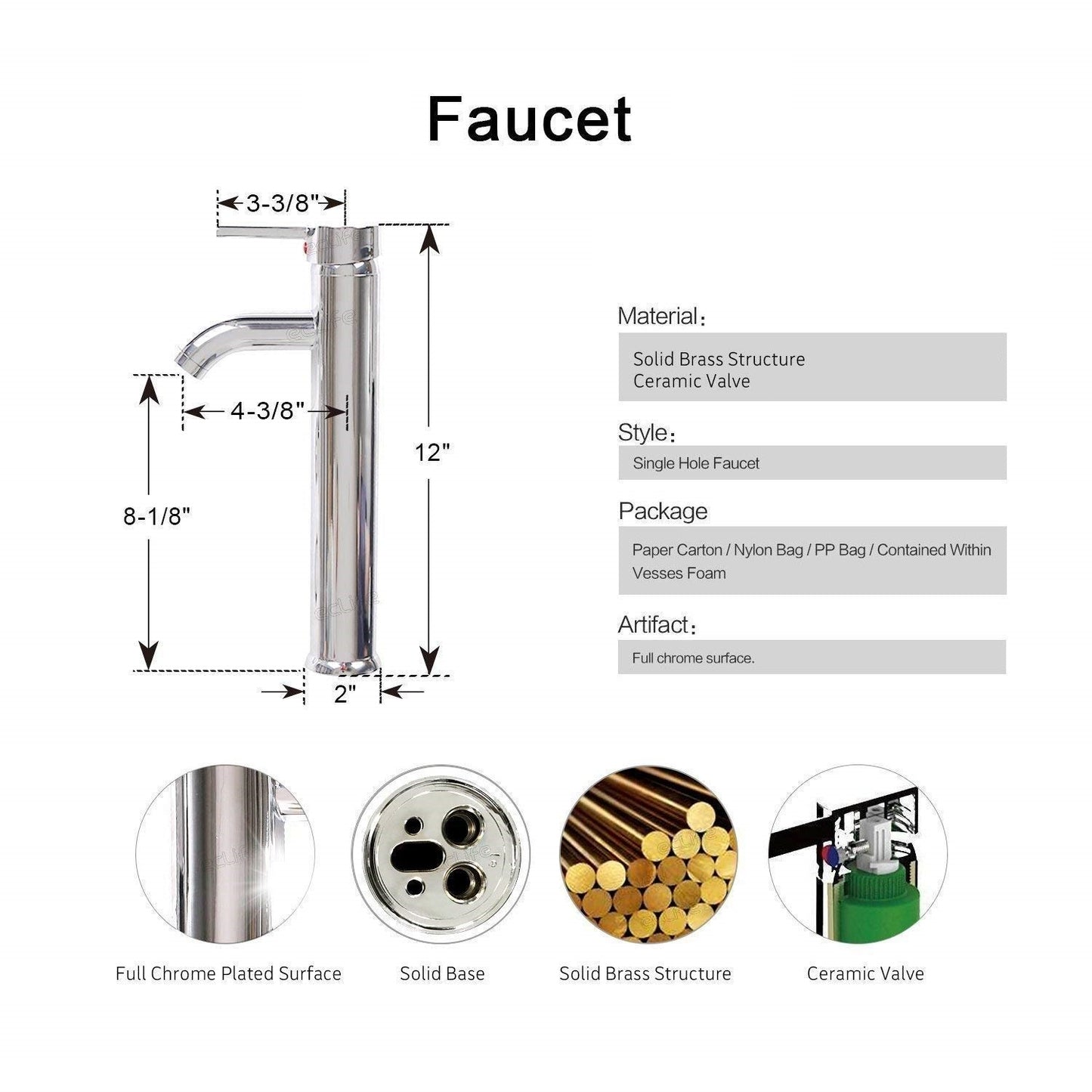 Juno Rectangular Ceramic Vessel Vanity Set