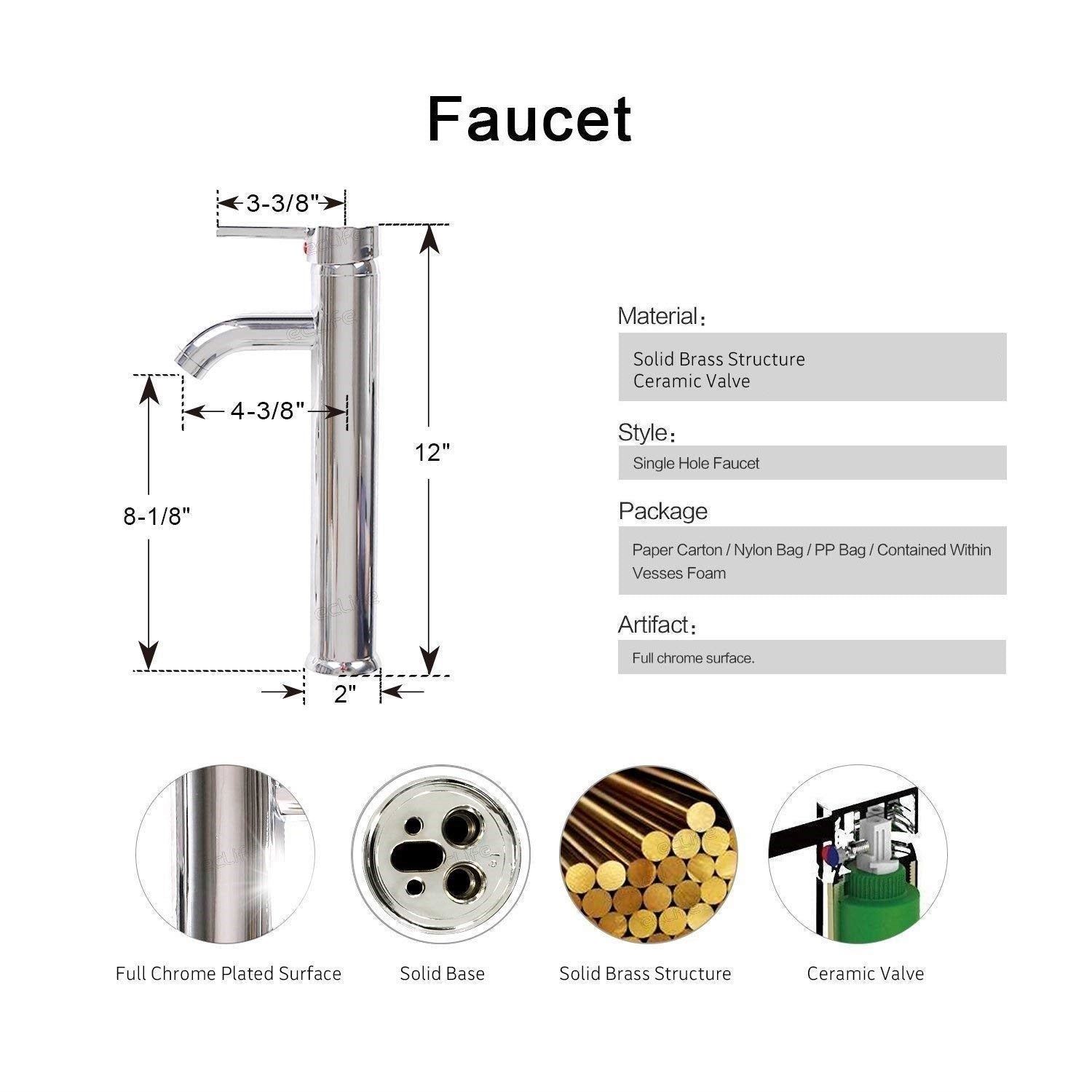 Juno Rectangular Ceramic Vessel Vanity Set