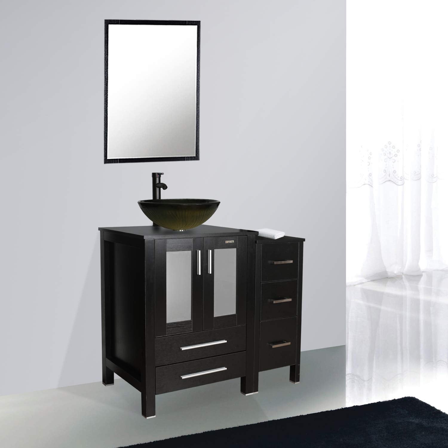 Juno Square Yellow Vanity Set