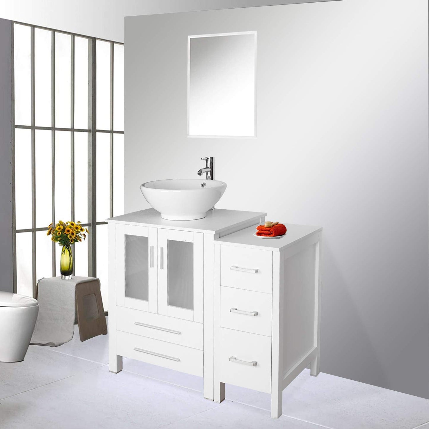 Juno 36" White Ceramic Sink