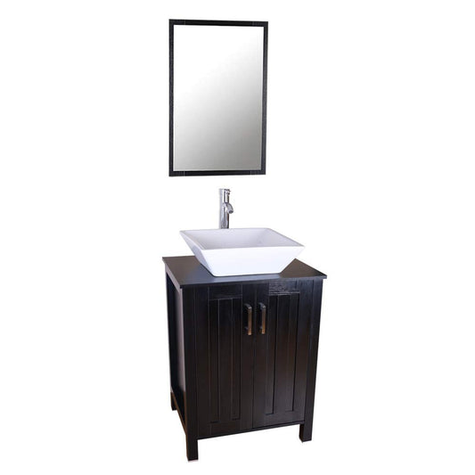 Juno Square Ceramic Vessel 24" Vanity
