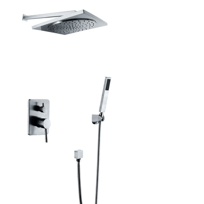 Juno Square Chrome Rain Shower Head