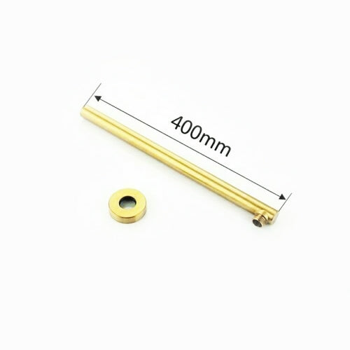 Juno Square Wall Mount Gold Shower Head Set with Handheld Shower