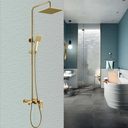 Juno Square Luxury ABS Rain Waterfall Shower 10 Inch Shower Head