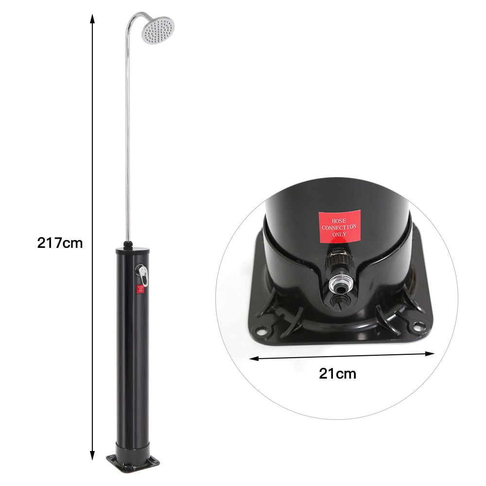 Juno Stainless Steel Outdoor Shower Head Pool Standing Shower