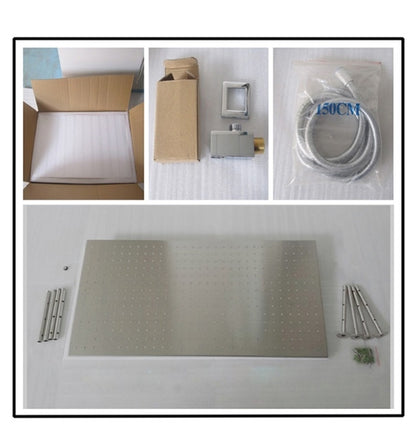 Juno Stainless Steel Rectangle Brushed Nickel Rainfall Ceiling Shower