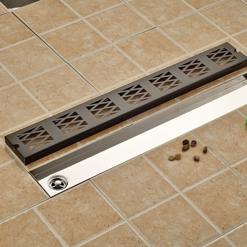 Juno Stylish Zig Zag Oil-Rubbed Bronze Waste Water Bathroom Drain System