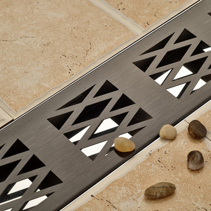 Juno Stylish Zig Zag Oil-Rubbed Bronze Waste Water Bathroom Drain System