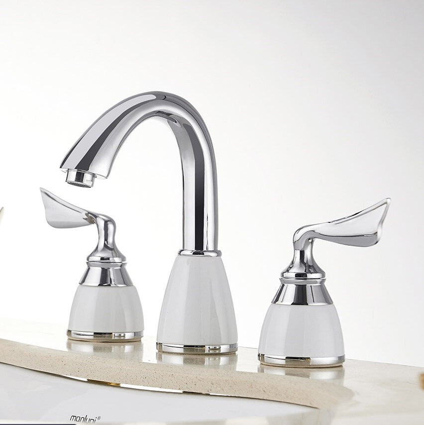 Super Luxury Chrome Finish Bathroom Basin Sink Faucet