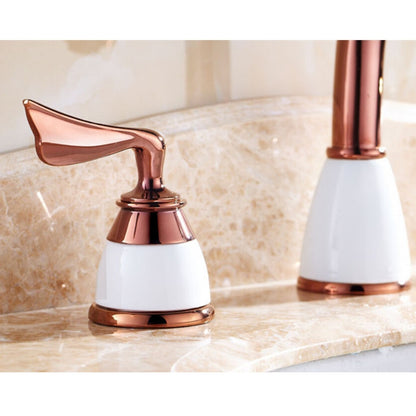 Juno Super Luxury Rose Gold Finish Bathroom Basin Sink Faucet