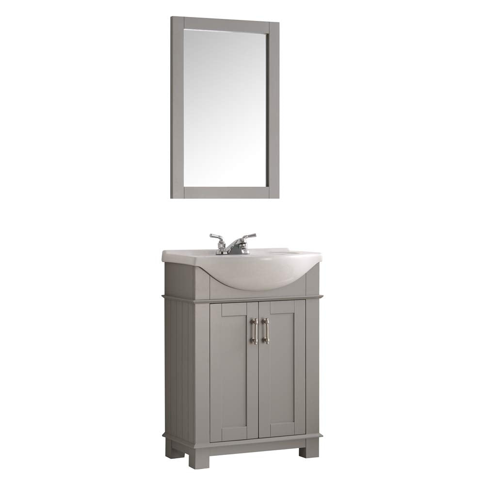 Juno Traditional Gray 24" Bathroom Vanity Set