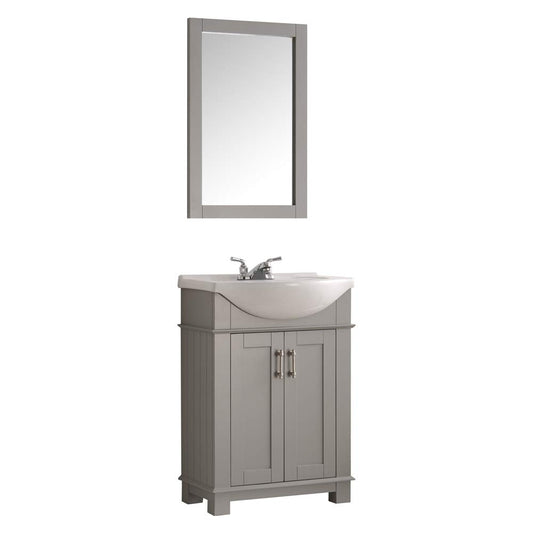 Juno Traditional Gray 24" Bathroom Vanity Set