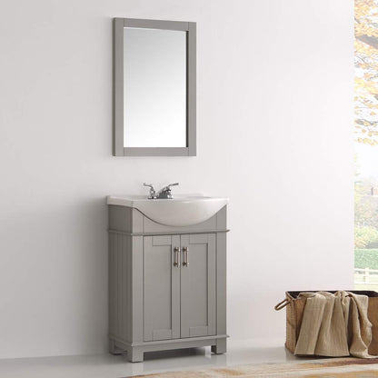 Juno Traditional Gray 24" Bathroom Vanity Set