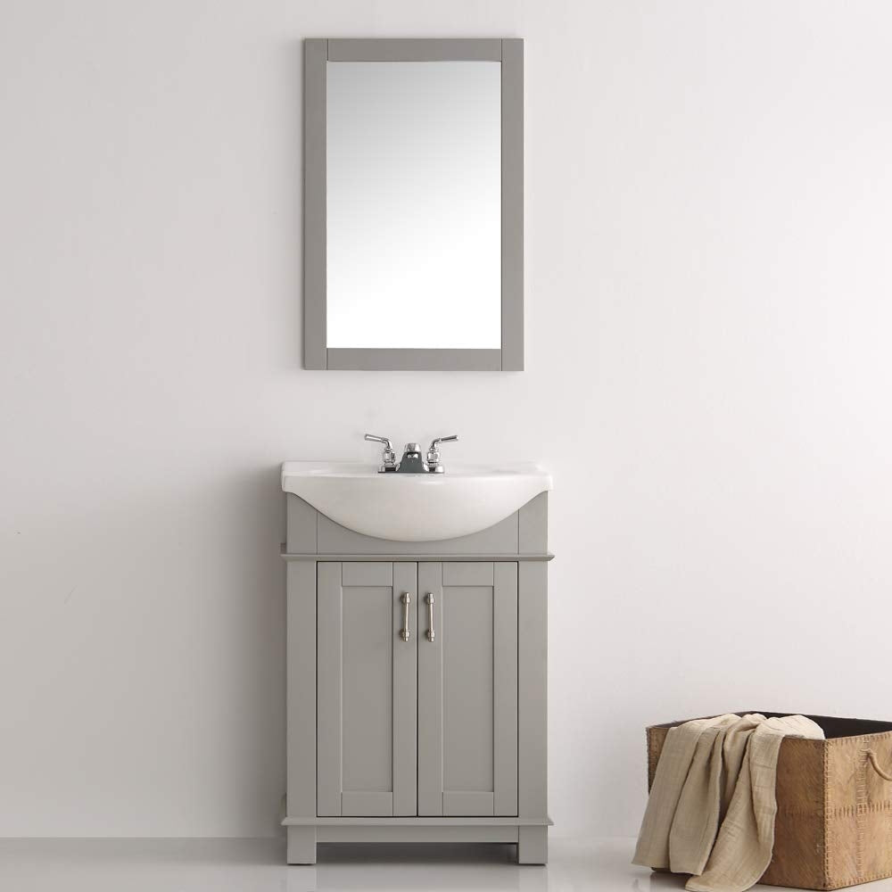 Juno Traditional Gray 24" Bathroom Vanity Set